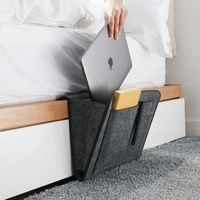 Filz Nachttisch Aufbewahrung tasche Organizer Bett Schreibtisch Tasche Sofa TV Fernbedienung Hängende Caddy Couch Aufbewahrung organisator Bett halter Taschen