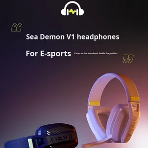 V1 2.4G Ba-Chế Độ Trọng Lượng Nhẹ Over-Ear Chơi Game Tai Nghe <span class=keywords><strong>Microphone</strong></span> Cho Máy Tính Không Dây Audiophile Hoạt Động Tiếng Ồn Tai Nghe - Product Image 6