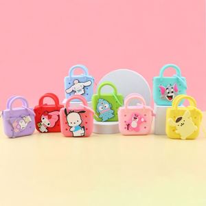 Custom Logo Diy Hole Design Silicone Coin <b>Purse</b> <b>Cute</b> Kids Handheld Square Bag - Product Image 4