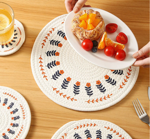 מזרן אמריקאי שולחן בית מרק מבודדת קערה באיכות גבוהה כותנה חבל כותנה מודפס ארון גביעונית - Product Image 4