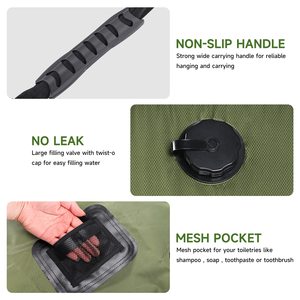 20L Pvc Portable Outdoor Travel Solar Camping <strong>Shower</strong> <strong>Bag</strong> Hanging <strong>Shower</strong> Tote <strong>Bag</strong> With Removable Hose Switchable <strong>Shower</strong> Head - Product Image 3