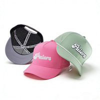 Casquette de baseball 5 panneaux en polyester pour homme, style décontracté, en nylon imperméable perforé, casquette de golf avec logo personnalisé