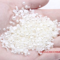 Perles demi-rondes 1.5 2 3 4 5 6 8mm grand paquet coloré bricolage dos plat résine acrylique perles en vrac pour Nail Art décoration de téléphone