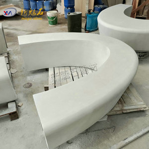 ม้านั่งหินวิเศษสีขาวแบบกำหนดเอง UHPCGRC สำหรับโครงการจัดสวน - Product Image 3