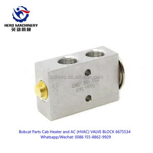 Suku cadang <span class=keywords><strong>Bobcat</strong></span> asli 6675534/7193538, blok katup HVAC untuk A220 A300 A770 E26 E32 E35 S150 S160 S175 S185 864 T180 T190 <span class=keywords><strong>T200</strong></span> - Product Image 3