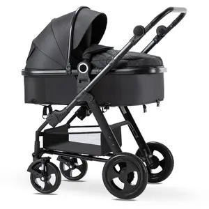 Een Hand Opvouwbare Compacte Veiligheidsgordel High-End Snel Opvouwbare Autostoel En Liggende Kinderwagen