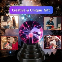 Livraison rapide 5 "12 pouces Plasma Ball Sphère électrostatique Magic avec papillon Byourle-grebyourle Green Light
