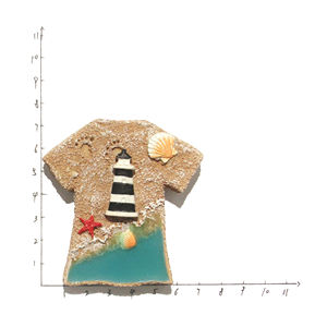 Imán de Resina 3D Personalizado con Diseño de Casa de Playa, Decoración Navideña, Recuerdo de Playa, Decoración de Interiores, Imán de Nevera Personalizado - Product Image 6