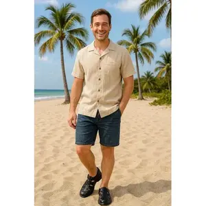 Sandales Huarache en cuir confortables pour hommes, antidérapantes, respirantes, plates, semelles en caoutchouc EVA, pieds nus, position supérieure - Product Image 4