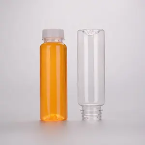 300 مللي 100% تحلل 250 مللي 400 مللي 500 مللي المتاح سماد Pla زجاجة بلاستيكية المياه المشروبات زجاجة عصير بلاستيكية