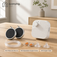 Ensemble de pompe à oxygène pour aquarium moderne de luxe écologique 5W avec faible bruit et kit complet pour aquarium/pompe à air de 8 cm