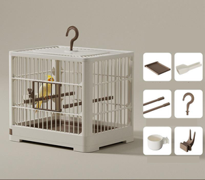 Açık kuş kafesi-taşınabilir plastik Aviary nefes tepsi ile basit tasarım kuş evi ile evcil hayvanlar için yeni yükseltme - Product Image 2