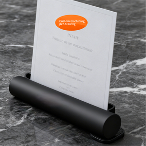 Porte-cartes double usage certifié ISO9001 en acier inoxydable/laiton usiné CNC par électroérosion à fil, finition PVD/brossé/polie, pour serviettes et cartes - Product Image 1