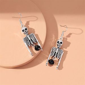 Fashion <b>Earring</b> Jewelry Halloween Jewelry Creative Skull Rhinestone Pendant Statement <b>Earrings</b> - Product Image 1