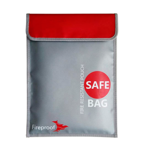 Portadocumentos A4 resistente al agua e ignífugo, bolsa de almacenamiento segura con cremallera para dinero y efectivo, bolsas y estuches de propósito especial - Product Image 1