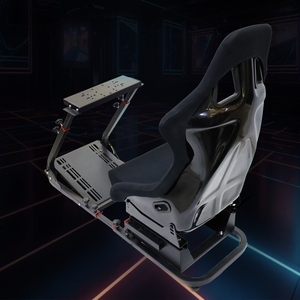 1012H Cabina de Juego Negra para Conducción de Autos, Simulador de Carreras para PS4, PS5 y PC, Soporte para Volante, Asiento de Carreras - Product Image 3