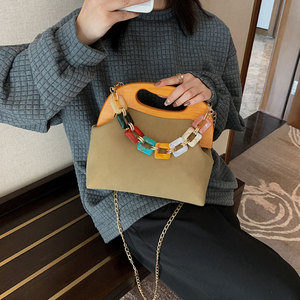 New Arrivals Tote Women <b>Handbags</b> <b>Chain</b> Shoulder Hand Bags Wooden Handle Purses for Lady - Product Image 2