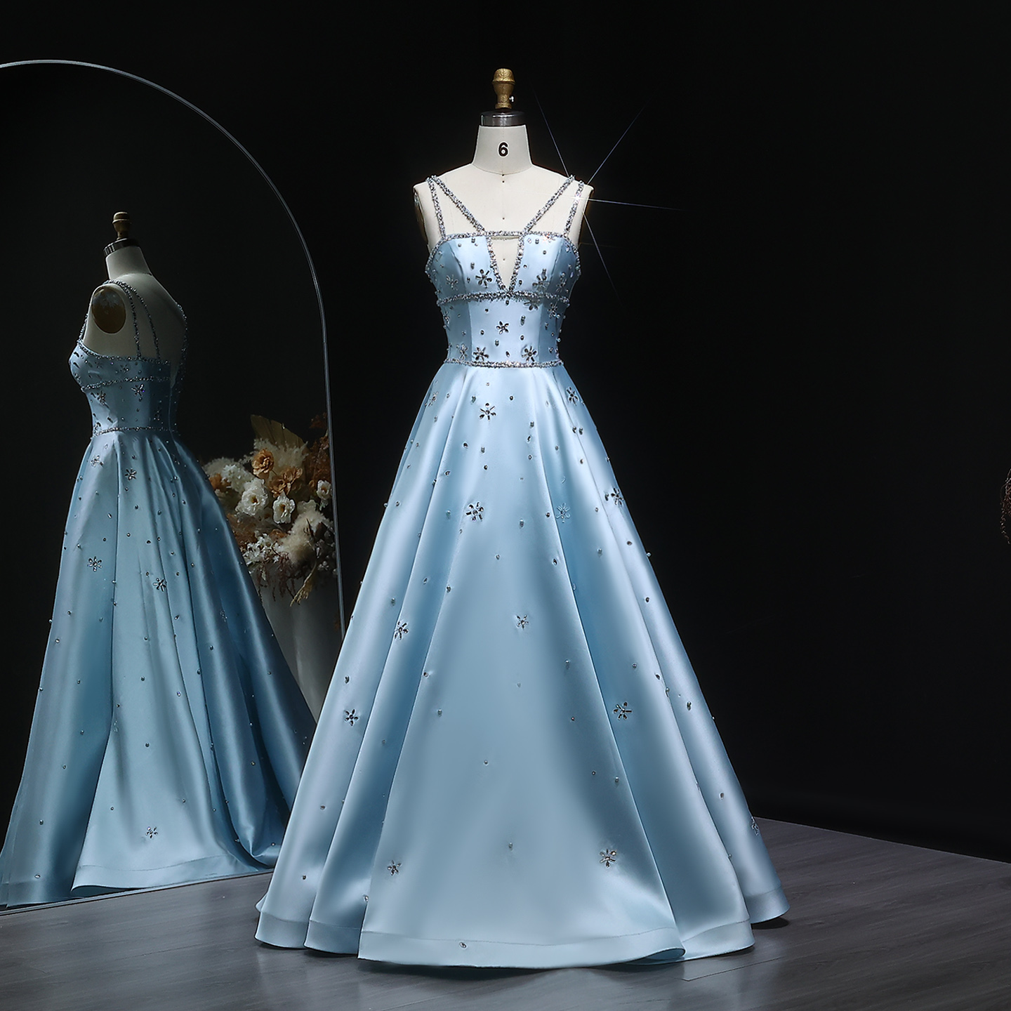 Elegant Styles for Business Buyers: Premium blue beaded prom gown Collection Elegant Styles for Business Buyers: Premium blue beaded prom gown Collection