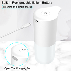 <span class=keywords><strong>2022</strong></span> meilleure vente 350ML USB sans contact automatique <span class=keywords><strong>Portable</strong></span> savon alcool désinfectant pour les mains distributeur en matériau ABS Durable USA - Product Image 5