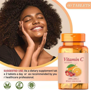 Comprimés de Vitamine C et de Zinc à Forte Absorption pour Adultes et Adolescents – Soutien Immunitaire et Beauté de la Peau – 60 Comprimés – Meilleures Ventes - Product Image 2