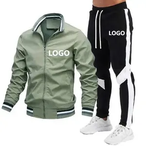 Set di abbigliamento personalizzato autunno inverno uomo 2 pezzi Joggers completo tuta stampata 3D taglie forti felpe uomo