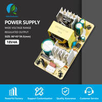 Alimentation à découpage AC-DC 18V 4A 75W à châssis ouvert, haute efficacité 87% CE, livraison rapide en 5 jours pour éclairage LED et CNC