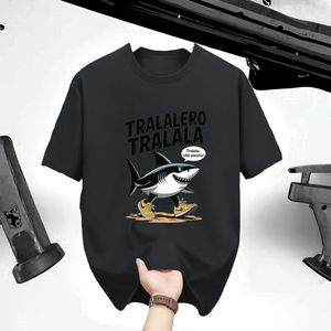 Vente en gros de t-shirts décontractés pour hommes JANNATSPORTS, 100% polyester, anti-boulochage, impression numérique sur le devant, manches courtes, été - Product Image 3