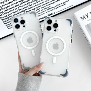 เคส TPU อะคริลิกแบบกันกระแทก 16 ชิ้น หนา 2 มม. สำหรับมุม  พร้อมแผ่นกันรอยสีแบบถอดได้ รองรับ Wireless Mag Ring - Product Image 2