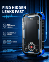 Detektor Kebocoran Digital Cerdas Sensor IP67 Detektor Kebocoran Pipa Air Penyaring Ganda Pencari Kebocoran Pipa Air Bawah Tanah