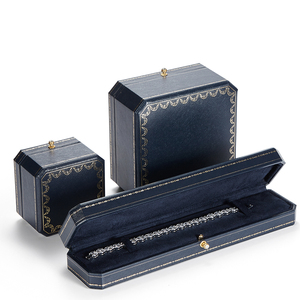 Caja de Almacenamiento de Joyería de Cuero Sintético y Papel para Pulseras, Anillos, Collares y Brazaletes, Precio Económico de Fabricante Chino, Caja de Regalo para Joyas - Product Image 4