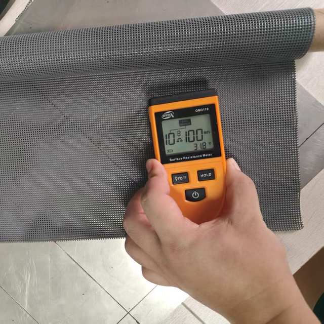 Conductive Anti Static Hollow Grid ESD Silicone Rubber Tray Liner Mats Wear Resistant for PCB Component Storage