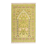 Tapis de prière musulman rembourré en chenille, lavable, fabriqué en Chine, populaire, pour la maison et la voiture, usage familial