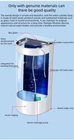 Aquarium semi-circulaire en verre européen avec pompes à eau, 276-690L, autonettoyant, ultra silencieux, pour la maison