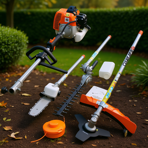 Système d'outils de jardin 4 en 1, 33 cm³, 2 temps, à essence, conforme EPA : Scie à perche, Taille-haie, Coupe-herbe, Débroussailleuse - Product Image 2