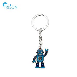 Fabricante personalizado esmalte suave esmalte duro <span class=keywords><strong>Golem</strong></span> Robot llavero llaveros colgante personalizado Robot llaveros - Product Image 4