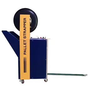 Semi Automatic Pallet Strapping Machine Vertical PP Belt Band Carton Box Pallet Strapping Machine