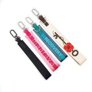 YYX Lulu Never Lost Wristlet <span class=keywords><strong>llavero</strong></span> Nylon tejido Jacquard correas cordón corto hebilla de Metal <span class=keywords><strong>llavero</strong></span> para coche motocicleta - Product Image 2