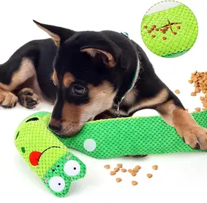 כלב לועסים צעצועים צפרדע צורה צליל קטיפה שיניים עמידים לטבית