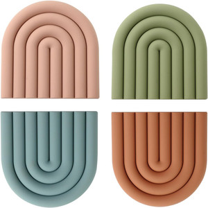 Creativo tovaglietta in ferro Pan Pot mat Holder Stand novà Rose Iron Desktop Pot Holder tovaglietta attrezzo da cucina decorazione della tavola di casa