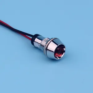 Hot Sale 22mm Plastic without Wire 12V Indicator Lamp Red Green Blue Yellow White 110V 220V Led Pilot Lights