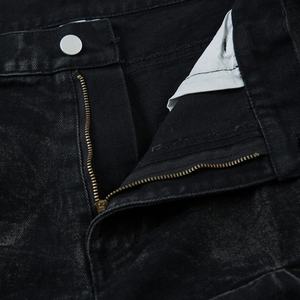 Pantalones Vaqueros de Mezclilla Ajustados de Alta Calidad para Hombre, Estilo Casual, Rectos, Desgastados, Vintage, Rotos, Lavados - Product Image 4