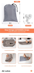 Aufblasbares Nackenkissen mit Eigenem Logo zum Schlafen gegen Nacken- und Schulterschmerzen Aufblasbares Reisekissen für Flugzeuge - Product Image 5