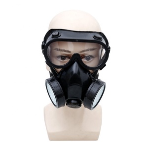 CGLX Máscara de seguridad personalizada Goma y PC Polvo Ventilación DE TRABAJO Máscara protectora de gas Gasmaskers Chemisch para proteger la forma de gas - Product Image 5
