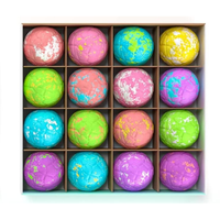 Mini boîte d'oeufs de dinosaure de marque privée personnalisée bombe de bain aromathérapie bombes de bain moussant colorées faites à la main pour les enfants