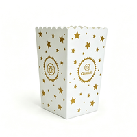 Seau à popcorn réutilisable personnalisé, boîte à bonbons en PP, seau rectangulaire imprimé avec logo, emballage alimentaire