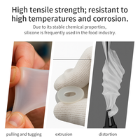 Ventouse pneumatique en silicone de qualité alimentaire, résistante aux hautes températures, pour machine d'emballage sous vide de gâteaux, pains et œufs