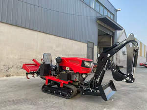 Traktor Mini Crawler Pertanian Bertenaga Diesel Tipe Crawler Penggerak Rotary Tiller - Product Image 1