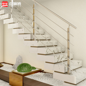2025 Chất lượng cao cầu thang thiết kế thép vòng cầu thang xoắn ốc Ống thép không gỉ lan can - Product Image 5
