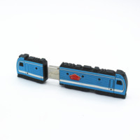 OEM karet Metro bentuk usb flash drive dengan logo disesuaikan bentuk pen drive 64GB kereta bentuk usb disk
