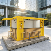 Rumah Kontainer Lepas Pasang Serbaguna, Kios Makanan Modular, Bar Jajanan Mobile Prefab, Toko Ritel Multiguna, Tahan Angin, Tahan Air